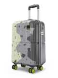 Safari Tazzo 8 Wheels 55cm Cabin Size Trolley Bag, Hard Case Polycarbonate, 360º Wheeling Small Carry-on Luggage, Suitcase for Travel, Trolley Bags for Travel, Printed