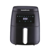 Morphy Richards Digital Air Fryer For Home|1500W With Digital Control|Dual Fan Technology|Adjustable Time & Temperature Control|Voltage Fluctuation Protection|2-Yr Warranty By Brand|Black, 5 liter
