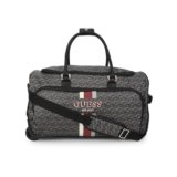 Guess Women’s Charcoal Printed Duffel Bag| Ladies Purse Handbags | Gift For Ladies