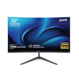 GEONIX Argon 32 Inch/ 80.01cm Curved LED Gaming Monitor – Full HD 1080p, 75Hz Refresh Rate, 4.5ms Response Time, 4000:1 Contrast, 16.7M Colors, Built-in Speakers, HDMI/VGA- Black (3-Year Warranty)
