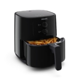 PHILIPS Air fryer for Home, 4.1 Liter, with RapidAir Technology (Black), with additional 1 Yr Warranty by Philips, uses up to 90% less fat (HD9200/90)