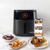 Upliance Smart Air Fryer 5L | Powered by UpAI | Photo to Air Fry | Send Settings from Phone | Reels to Air Fry | AMOLED Touchscreen Dial | 2 Year Warranty