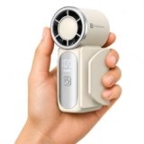 Portronics Toofan Nano Rechargeable Handheld Mini Fan, 3000mAh Battery, 18000 RPM High-Speed Airflow, BLDC Motor, 5 Speed Modes, LED Display, Type-C Fast Charging, For Travel, Office, Makeup & Outdoor
