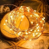 Lexton Decorative Fairy Copper String Light | USB Plug in, 5 Meter Long, IP65 Protection | Suitable for Home Decor, Outdoor Decorations, Diwali, Christmas, Party, Lawn (Pack of 1, Warm White)