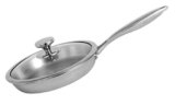 Nirlon Platinum Triply Stainless Steel Fry Pan with Glass Lid- 20 cm (Induction Friendly)|Platinum_Fry_Pan 20