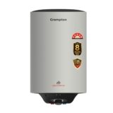 Crompton Arno Prime 15L 5‑Star Storage Water Heater (Geyser) | Anti‑Scale Technology for Hard Water up to 2000 ppm | 8 Bar High‑Rise Pressure | 5‑Level Safety | Free Pipes | 8 Year Tank warranty