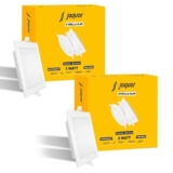 Jaquar Strella Slim 5W Square Recess Down Light – Natural White, Energy Efficient LED Ceiling Light for Home and Office (Pack of 2)