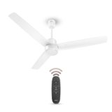 Havells FAB BLDC Ceiling Fan 1200 mm, 380 RPM, Savings upto 65%, Reverse Rotation, 4 Modes (Boost, Sleep, Breeze, Mop), Low Wattage 30 W, Low Noise, Air Flow:235 CMM, 3 Year Warranty, Elegant White