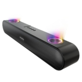 Nuworld Retail Private Limited Nu Republic Party Box 16 Bluetooth Soundbar with X-Bass Technology, Upto 10 Hrs Playtime, Multiple RGB LED Lights, 16 W Output (Black, 2.0 Channel)