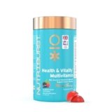 Nutriburst Multivitamin Gummies for Men and Women | Boosts Immunity, Energy & Overall Wellness | Vitamins A, B, C, D, E & Biotin | No Added Sugar | Health & Vitality | Mixed Berry Flavor | 100% Vegetarian | 60 Gummies