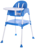 Little Tribe Multifuction Kids High Chair(Blue, White)