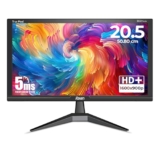 Foxin 20.5 inch (52.07 cm) Crystal Flat LED Monitor | HD 1600 x 900p True Pixel Display | HDMI & VGA Input | 5ms | 60Hz | Slim & Wall Mountable | 16.7M Colors | Desktop/Office/CCTV Use | Black