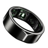 Leaf Halo Smart Ring | Health Tracker | Sleep, Fitness, Stress | Includes 30+ Workout Modes | Battery upto 10 Days | Buy Sizing Kit First | Track Steps, HRV, SPO2 & Periods | Carbon Black – Size 9