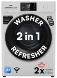 IFB 8 Kg 5 Star, DeepClean® Technology, AI Powered, WiFi, Fully Automatic Front Load Washing Machine (SENATOR GXN 8012 CMS, PowerSteam®, 9 Swirl, Steam Refresh, Inbuilt Heater, Eco Inverter, Grey)