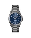 Hugo BOSS Stainless Steel Boss Strike Qtz Basic Calendar Blue Round Dial Men’s Analog Watch|Ionic Plated Grey Steel Material|Grey Color Band – 1514175