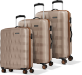 ARISTOCRAT Comet Set of 3 Trolley Bag | S+M+L | Hard Luggage with Combination Lock Cabin & Check-in Set 8 Wheels – 30 Inch