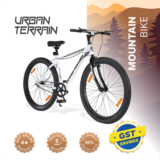 Urban Terrain Galaxy 26T High Performance MTB Cycles For Men With Complete Accessories 26 T (inch) Road Cycle(Single Speed, White, Rigid)