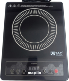 Maplin 2000 W Induction Cooktop Push Button(Black, TAC-02)
