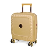 ROMEING Sicily 18 inch, Polypropylene Luggage, Hard Sided, (Yellow 48 cms) Extra Small Cabin Trolley Bag | 8 Spinner Smooth Wheels | TSA Lock | Unbreakable | Men & Women & Kids Laptop