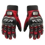 Flomaster- Probiker Gloves for Motor Cycle/Bike/Outdoor Sports Bicycle Cycling/Racing/Driving/Riding – Full Finger (Red- XL)
