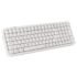 iGear ClearKey Wireless Keyboard, Transparent Keycaps, RGB Backlight 14 Modes, Tri-Mode BT + 2.4GHz + Wired, 3-Device Switching, 2000mAh, Type-C, Windows/Mac/iOS/Android (White)
