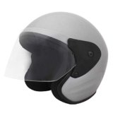 Sage Square Deltz Two Wheeler (ISI Marked) Helmet for Men, Women (Extra Large – XL, Silver Glossy)