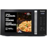 Panasonic 25L Solo Microwave Oven (NN-ST310QBFG, Black, 85 Auto Cook Menus)