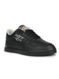 Liberty Leap7x NICOLAS-1E Lacing Casual Sneakers for Men with EVA Sole|PVC Upper|Memory Foam Insole|Stylish & Comfortable|Breathable, Lightweight & Flexibility|Shock Absorption (Black – 44 EU)