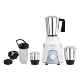 RR Signature Grindmate DLX+ 500-Watt Mixer Grinder| Mixie For All Kitchen Needs With 4 Jars (3 SS Jars For Chutney,Dry Or Wet Grinding,1 Smoothie Jar) White| 2 Yr Warranty on Product & 5 Yr on Motor