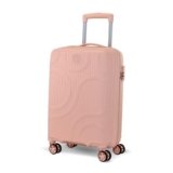 KAMILIANT by American Tourister Selva|Cabin Trolley Bag Small Size (56 cms) for Travel| Hard Case Polypropylene (PP) Suitcase|360° 8-Wheel Spinner Luggage Trolley|Combination Lock|Peach