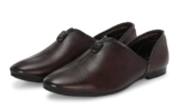 Massari Faux Leather Ethnic Loafers for Men | Nagra Juttis for Men Brown