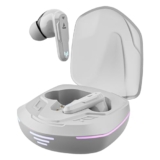 Boat Immortal 181 In Ear Tws Gaming Earbuds With Up To 40 Hrs Playtime,Quad Mics With Enx Tech,Beast Mode With 40Ms Latency,Asap Charge,Ipx4,Iwp, Rgb Led Lights, Btv5.3(White Sabre)