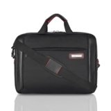 Lavie Sport Unisex Business Pro 15 Inch Laptop Briefcase Bag | Premium Business Briefcase & | Messenger Shoulder Bag With Detachable Strap | Durable Office Bag For Notebook/Macbook, Black