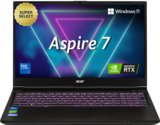 Acer Aspire 7 Intel Core 7 240H – (16 GB/512 GB SSD/Windows 11 Home/4 GB Graphics/NVIDIA GeForce RTX 3050) A715-79G Gaming Laptop(15.6 inch, Flame Black, 1.99 kg)