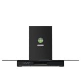 Faber 3 Way Suction Chimney with Air purifier & Fan,90 cm,1095 m³/hr (HOOD 3N1 AEROST. GLAMOUR PRO 3D BK FT 90,Baffle Filter,Black), Free 1 Year Extended warranty