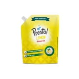 Amazon Brand – Presto! Dishwash Gel Refill Pouch | Lemon | 2 Litre | Leaves No Residue And Foul Smell | Grease Cleaner For All Utensils