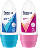 Rexona Shower Fresh and Powder Dry Underarm Roll On Deodorant Deodorant Roll-on  –  For Women(100 ml, Pack of 2)