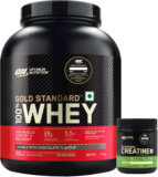 Optimum Nutrition (ON) Gold standard 100% Protein Powder 1.7 Kg + Creatine (100g, Unflavored) Whey Protein(1.8 kg, Double Rich Chocolate)