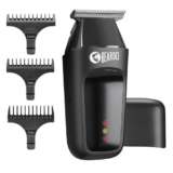 Beardo Apex Go Trimmer for Men – 80-Min Run Time – Powerful 5500 RPM motor – Compact Travel-Friendly Design – Self-Sharpening Blades, 3 Comb Attachments, Type-C Charging, Digital Display | Gift For Brother & Friends