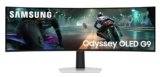 Samsung 49″ Odyssey OLED G9 Curved Gaming Monitor|Dual QHD 5120 x 1440|144Hz|0.03ms|DCI 99%|OLED Safeguard|FreeSync Premium Pro|G-Sync|Quantum Dot|HDR10+ Gaming|HAS|Flicker Free| LS49DG910SWXXL|Silver