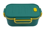 Crackles Modern Design Double Layer Lunch Box for School Kids Girls and Boys and for Men and Women in Offices (Green)